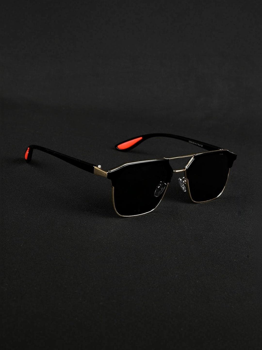 IFLASH Unisex Black Lens & Black Wayfarer Sunglasses with