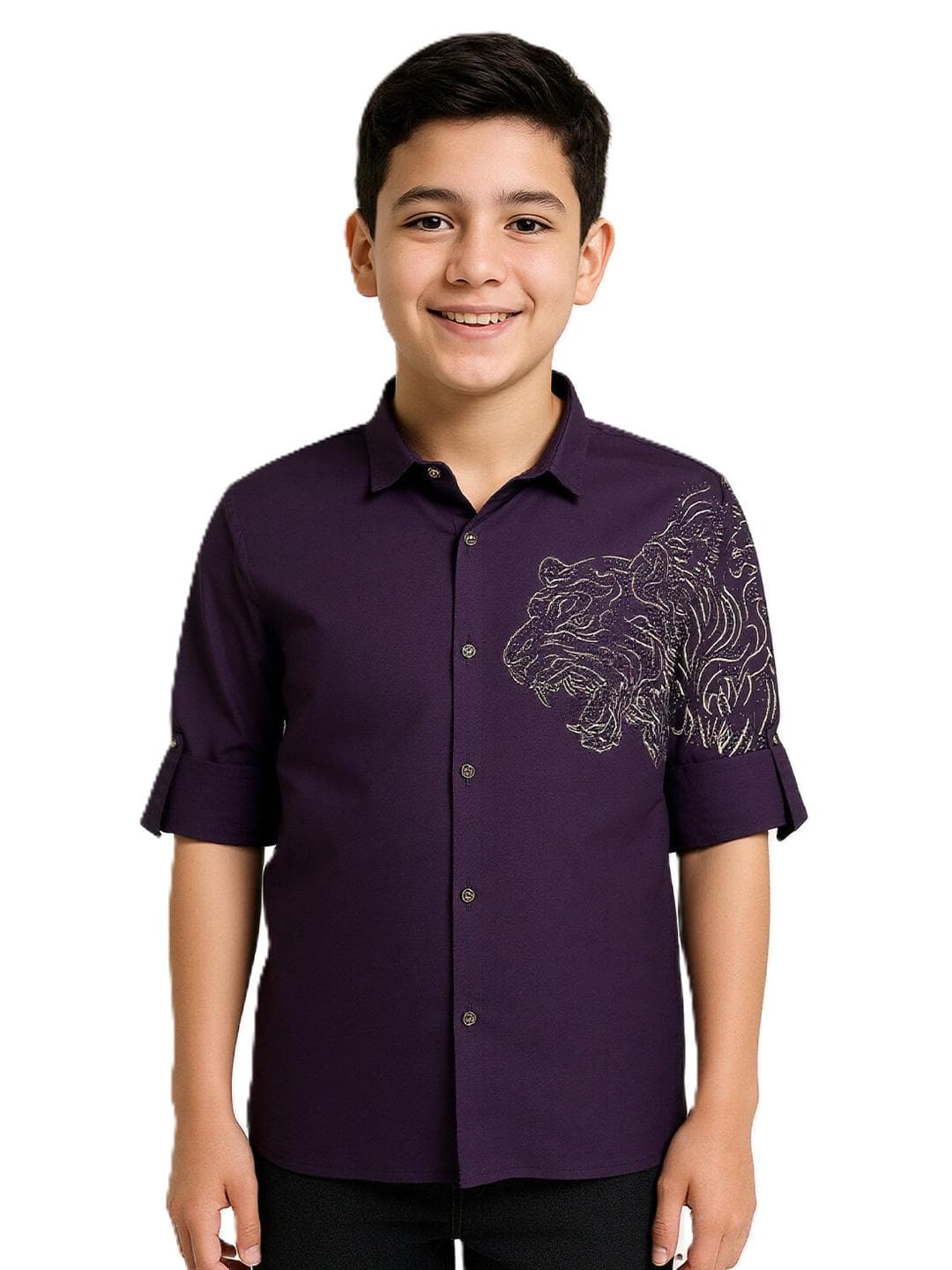 CHARCHIT Boys Comfort Animal Printed Casual Shirt