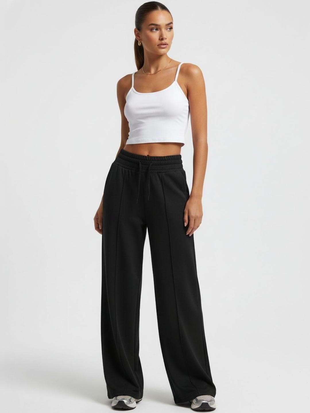 glitchez Women Slouchy Flared Track Pants
