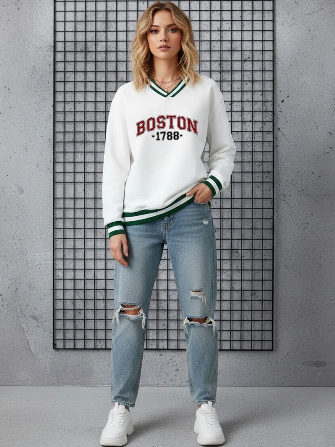 SZN Women Printed Sweatshirt