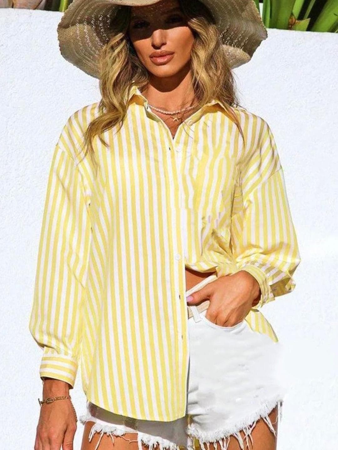 Femibazaar Women Relaxed Striped Casual Shirt