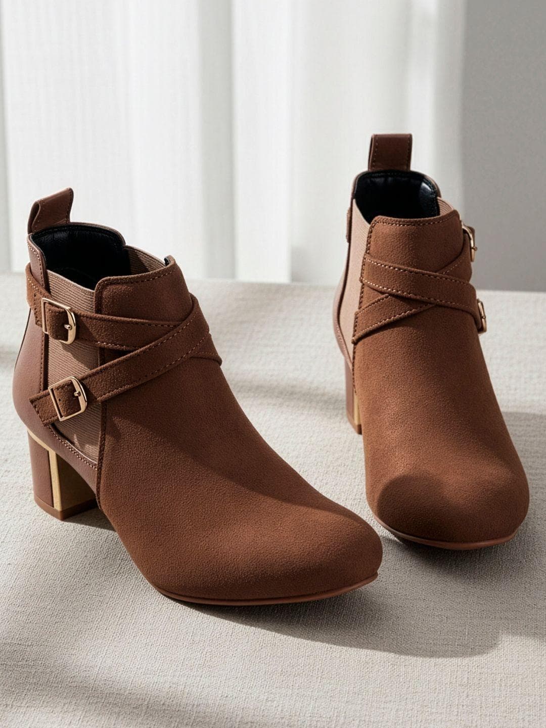 Buy The Roadster Lifestyle Co Tan Casual Boots - - Footwear for Women