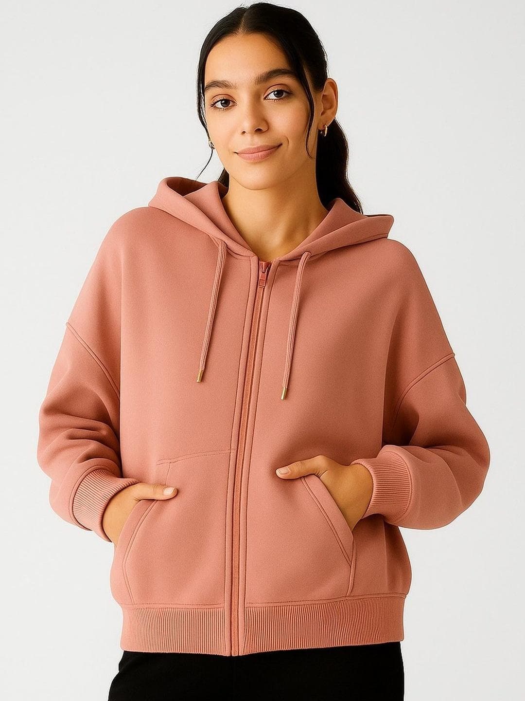 ADBUCKS Women Hooded Sweatshirt