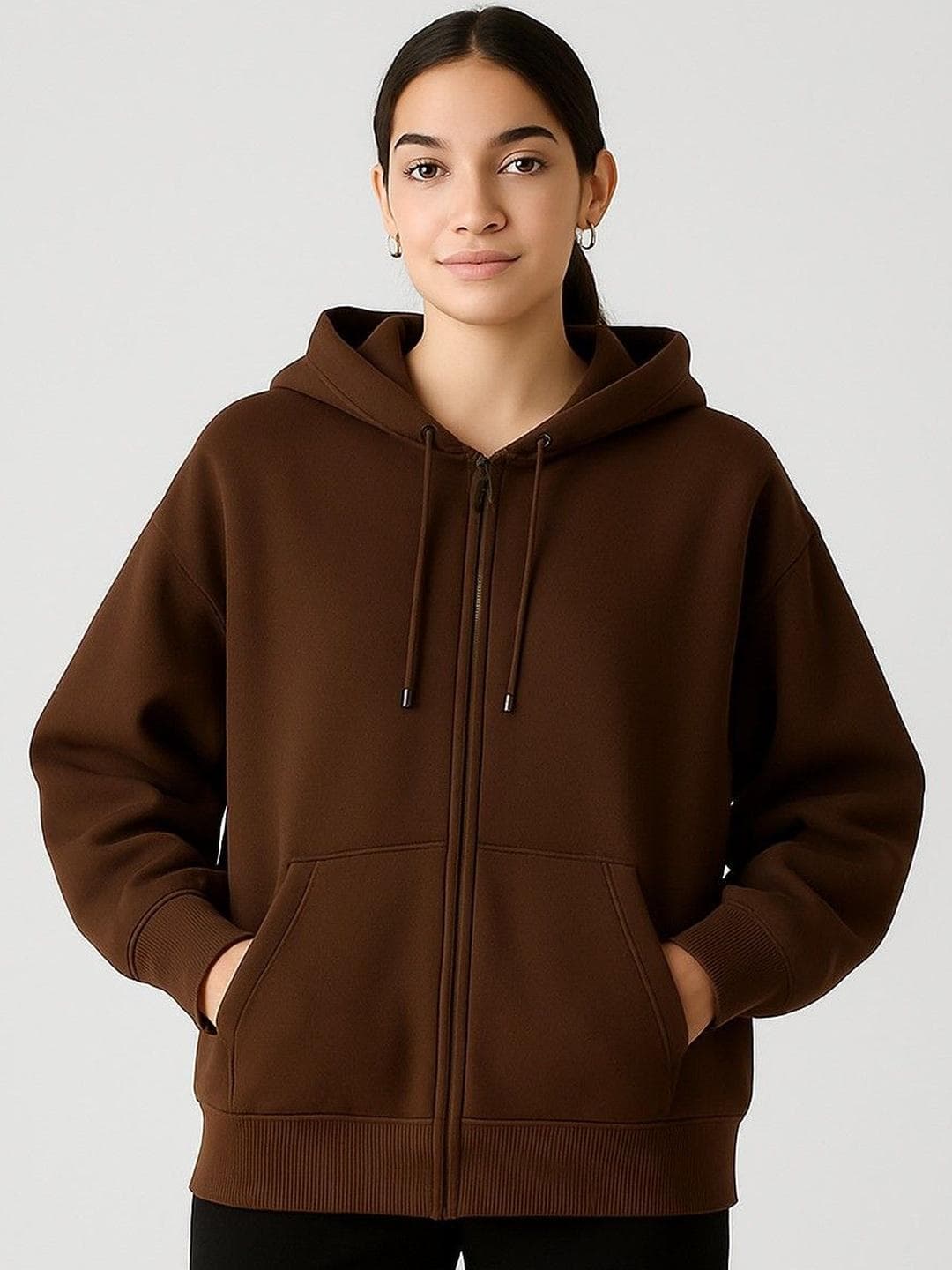 ADBUCKS Women Hooded Sweatshirt