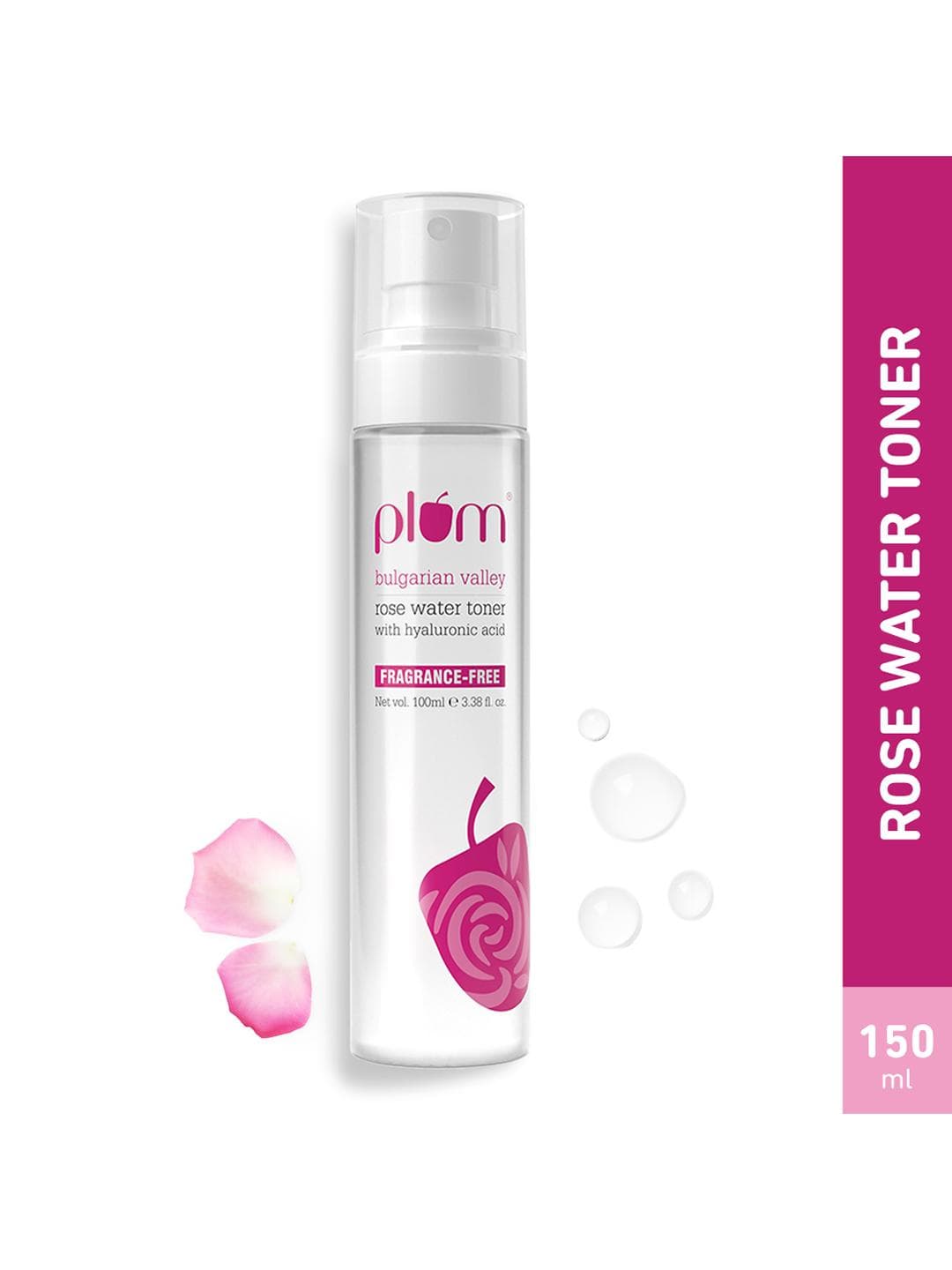 Buy Plum Bulgarian Valley Rose Water Spray Toner With Hyaluronic Acid To Hydrate Skin 100 Ml - - Personal Care for Unisex