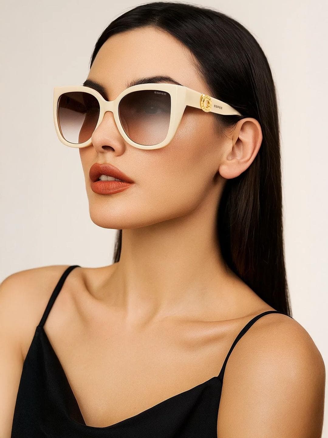 Espee Women Brown Lens & Brown Butterfly Sunglasses with
