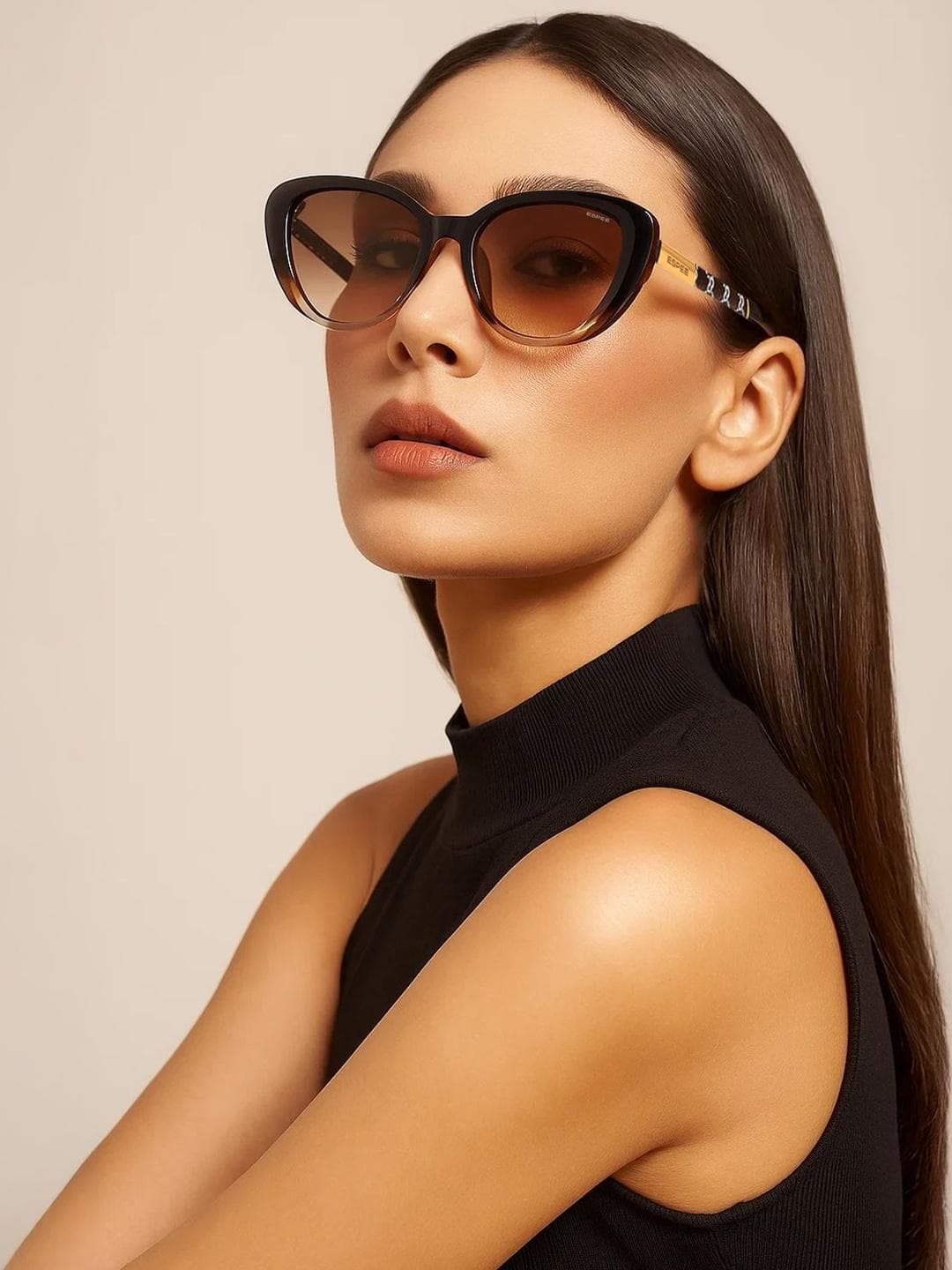 Buy Espee Women Brown Lens & Brown Cateye Sunglasses With UV Protected Lens - - Accessories for Women