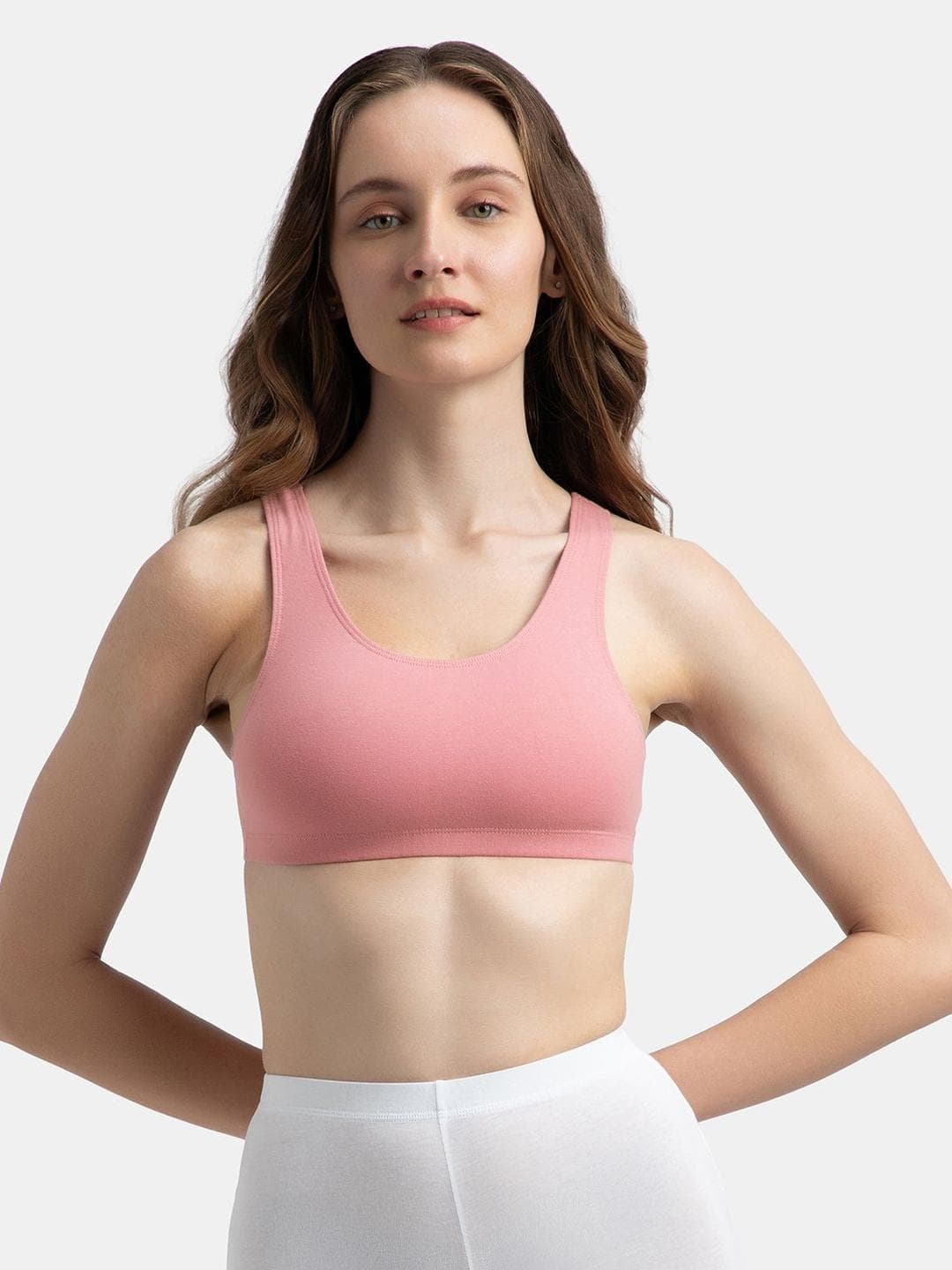 Buy Jockey Super Combed Cotton Elastane Slip On Crop Top With StayFresh Treatment 1582 - - Apparel for Women