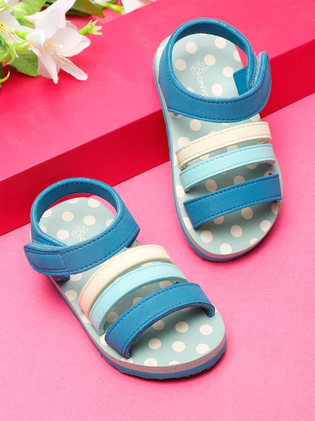 ONYC Kids Velcro Premium Butterscotch Sandals