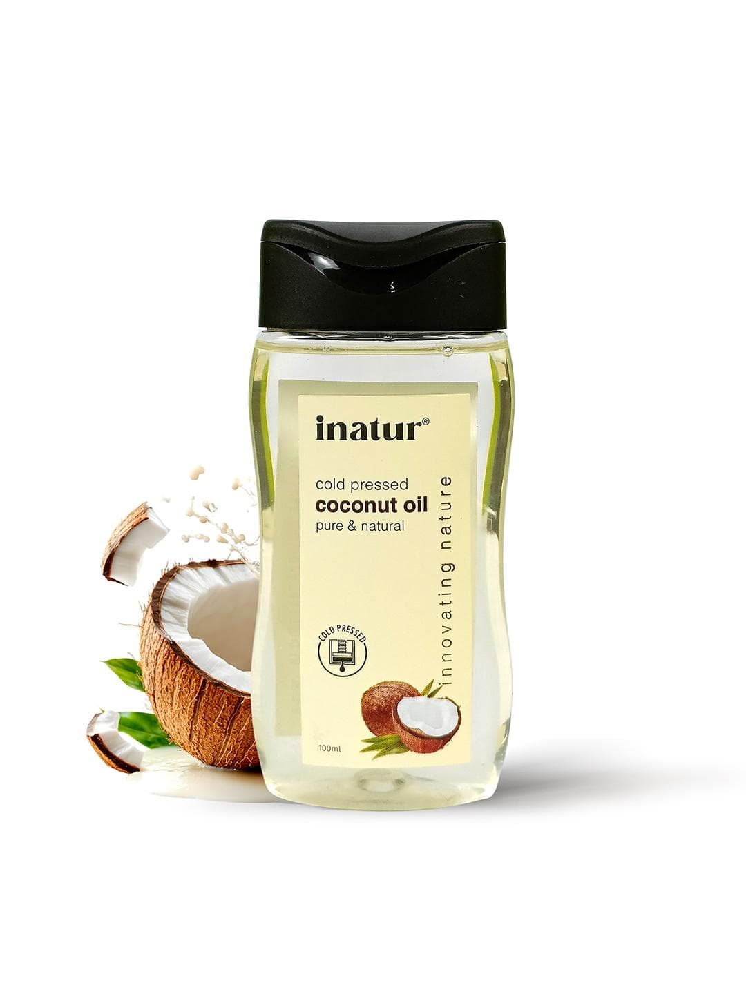 Buy Inatur Pure Cold Pressed Hair Body & Face Coconut Oil 100 Ml - - Personal Care for Unisex