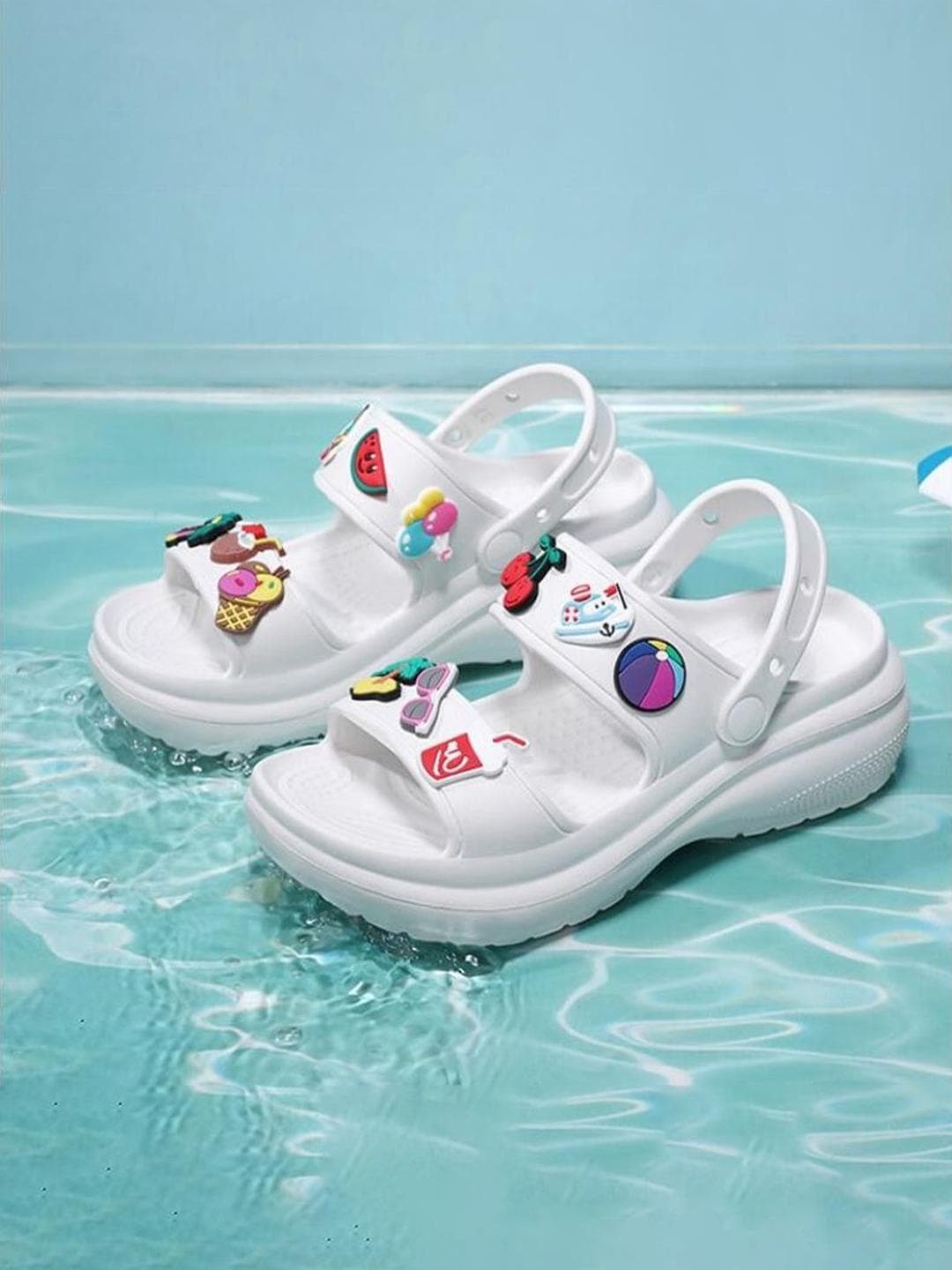 Shozie Girls Self Design Clogs Flip Flops