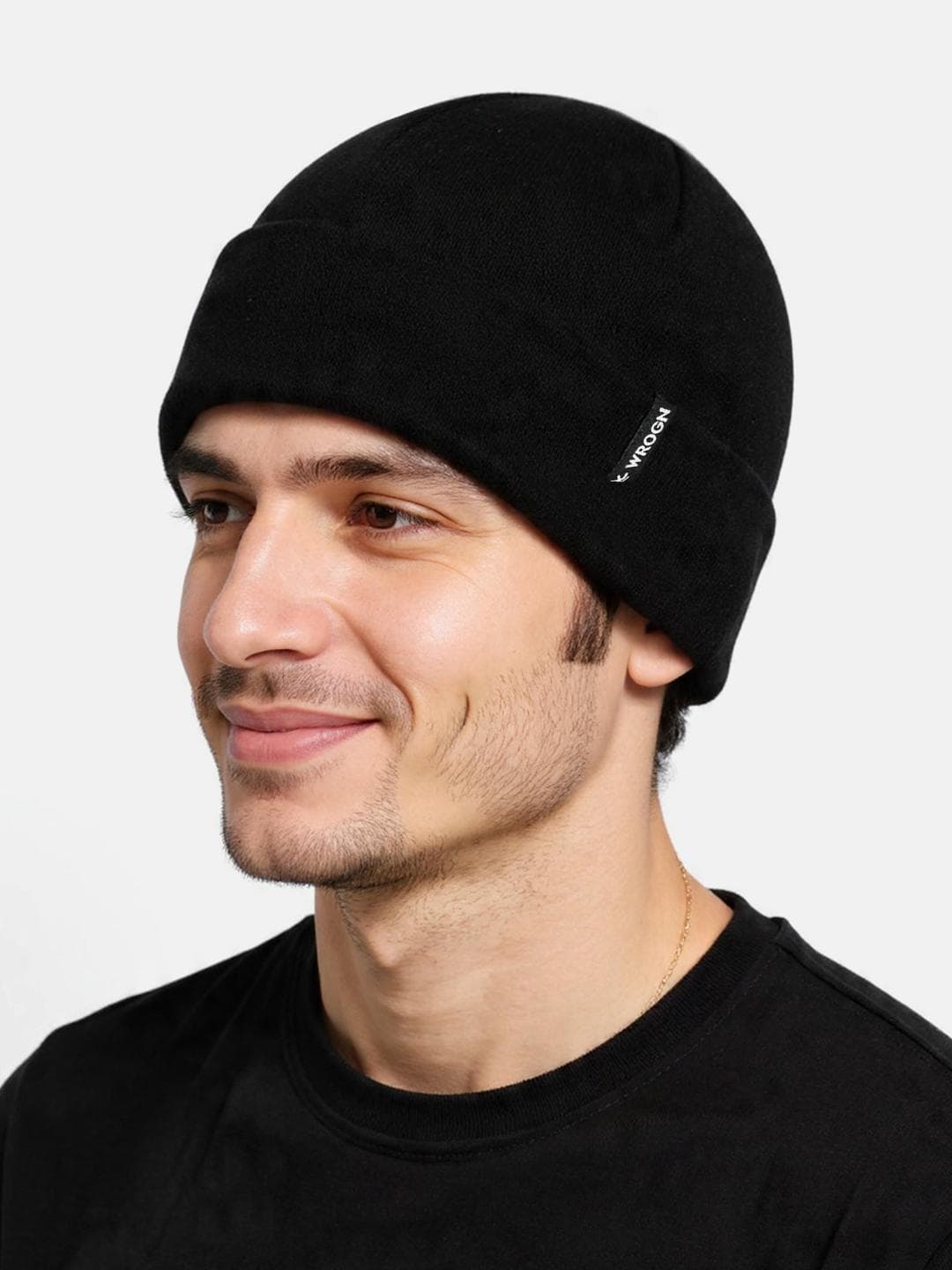 Buy WROGN Unisex Solid Cuff Beanie - - Accessories for Unisex