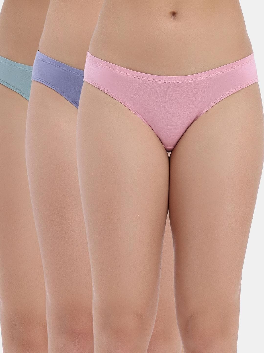 Zivame Women Pack of 3 Low-Rise Seamless Hipster Briefs