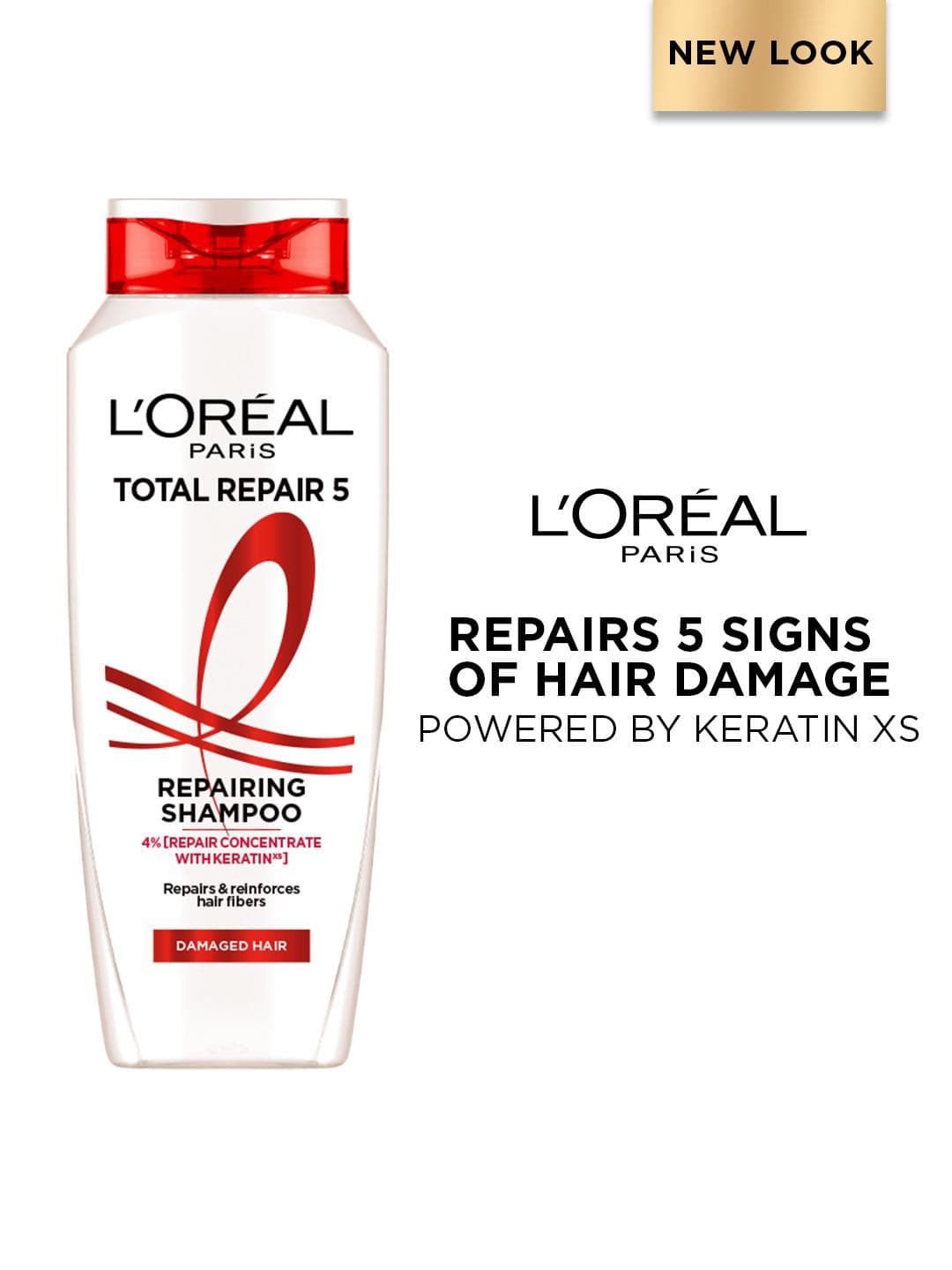 Buy LOreal Paris Total Repair 5 Repairing Shampoo With Keratin XS Technology 340 Ml - - Personal Care for Unisex