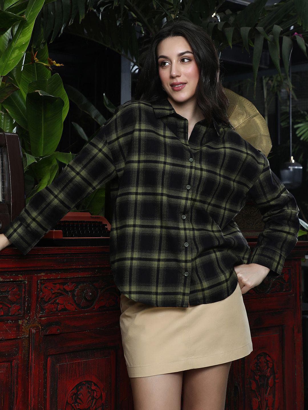 PINACOLADA Women Comfort Checked Casual Shirt