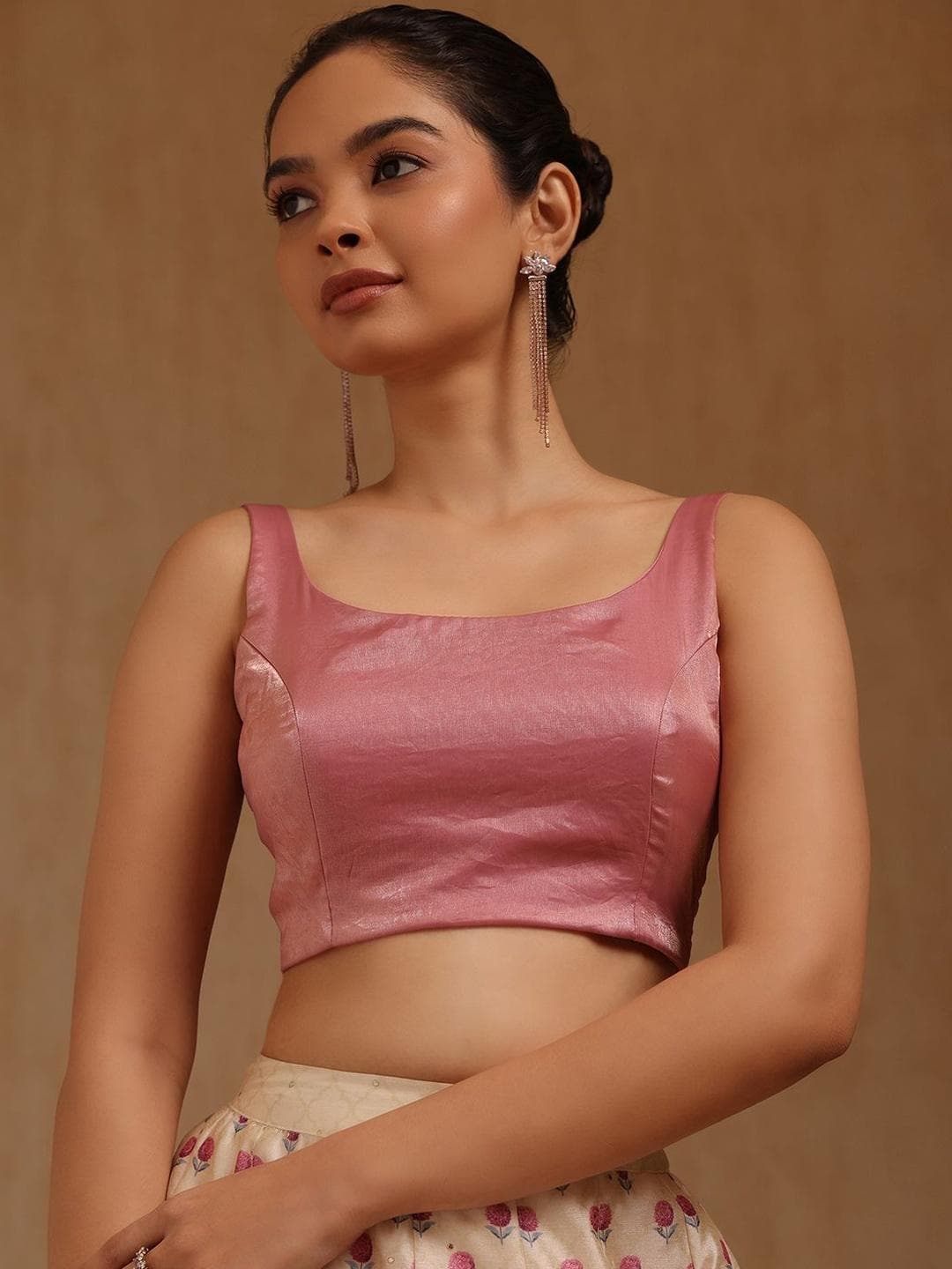 Soch U-Neck Padded Saree Blouse