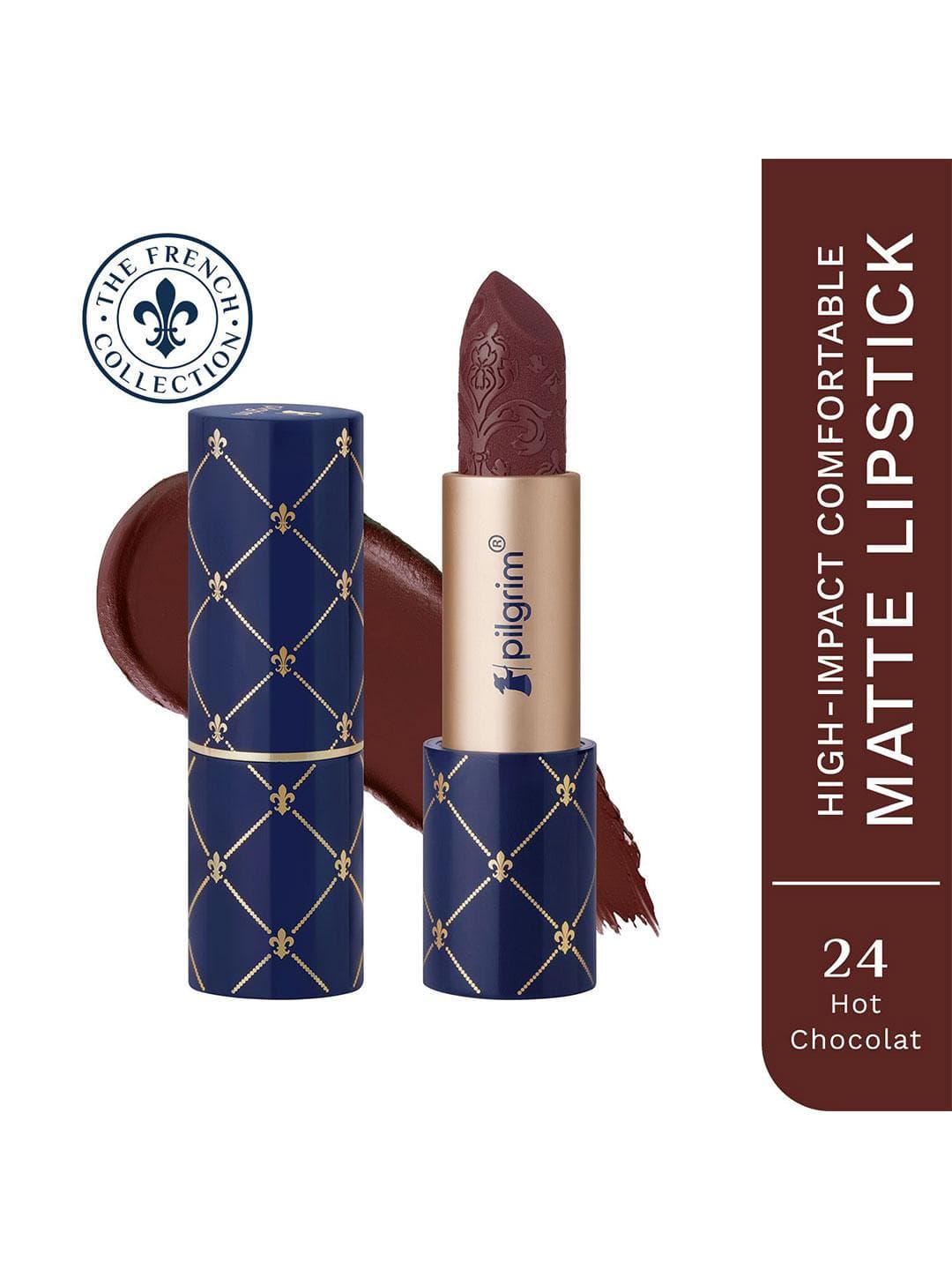 Pilgrim High-Impact Comfortable Matte Lipstick 4 g - Hot Chocolat 24