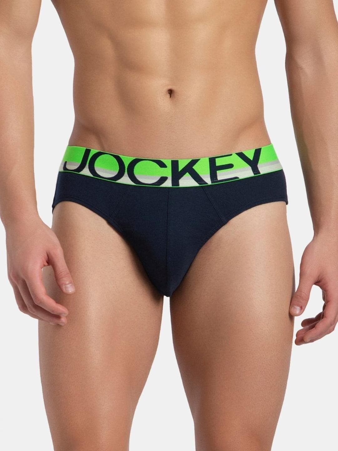Buy Jockey Pack Of 2 Super Combed Cotton Rib Solid Brief With Ultrasoft Waistband FP02 - - Apparel for Men