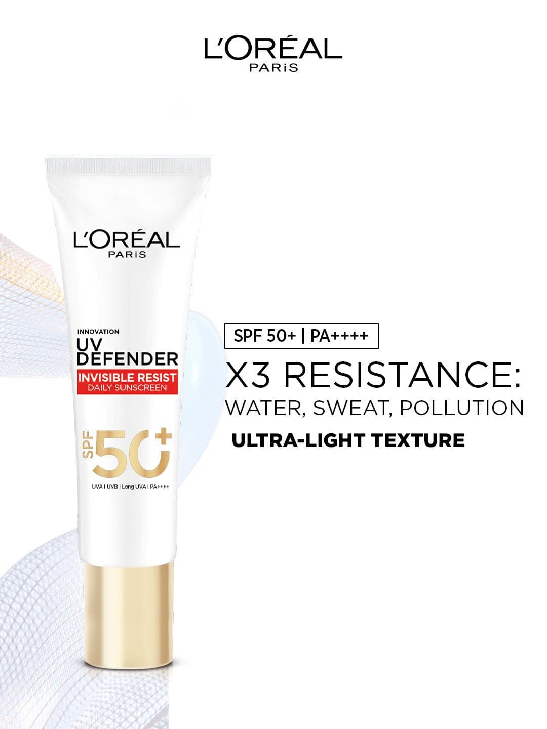 Buy LOreal Paris UV Defender Invisible Resist Lightweight Daily Sunscreen SPF50+ PA++++ 30ml - - Personal Care for Unisex