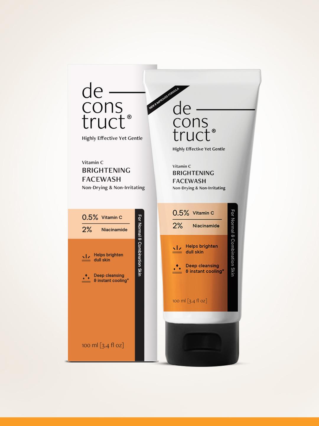 Buy Deconstruct Brightening Face Wash With Vitamin C & Niacinamide 100 Ml - - Personal Care for Unisex
