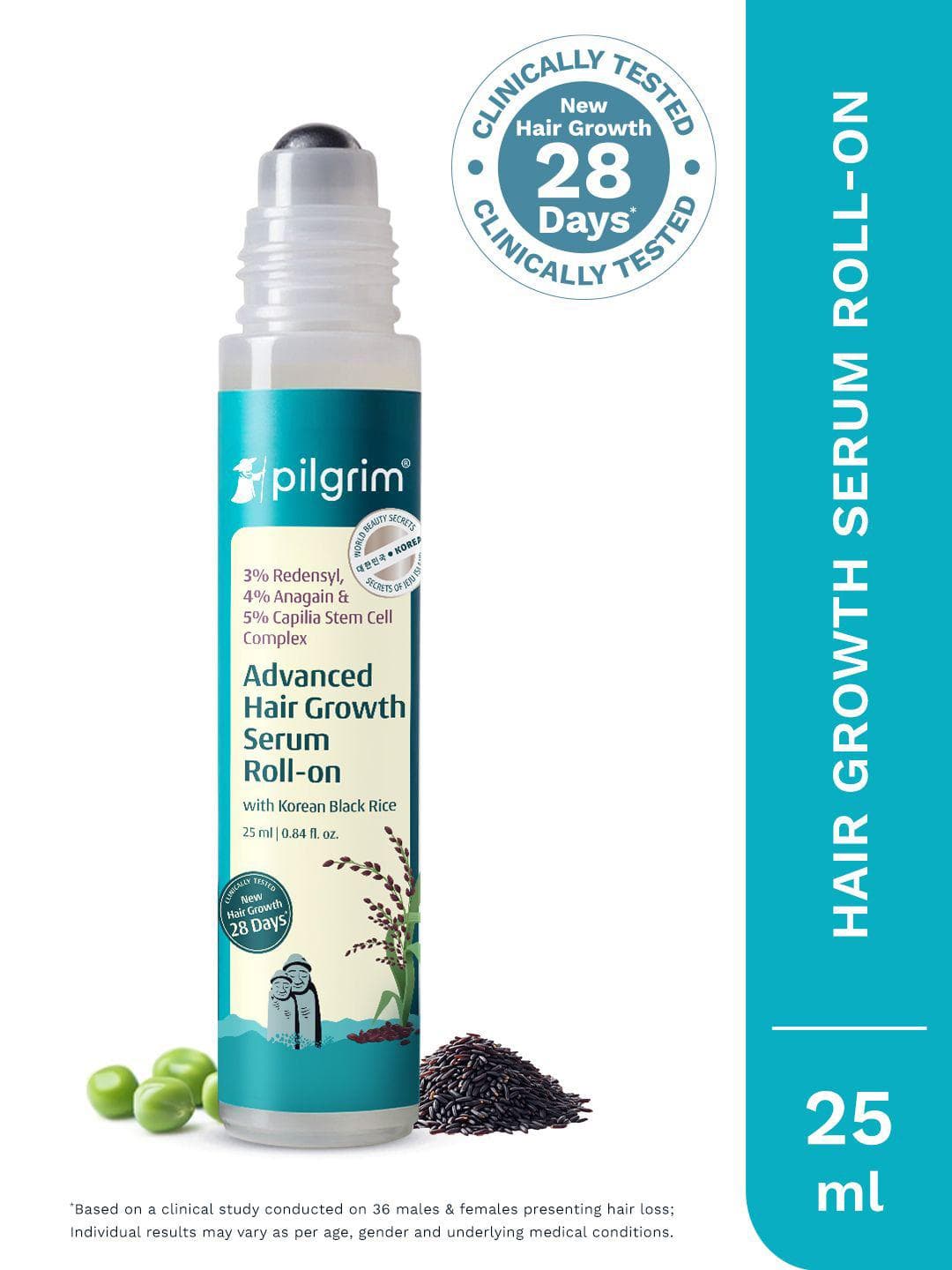 Buy Pilgrim Advanced Hair Growth Serum Roll With 3% Redensyl 25ml - - Personal Care for Unisex