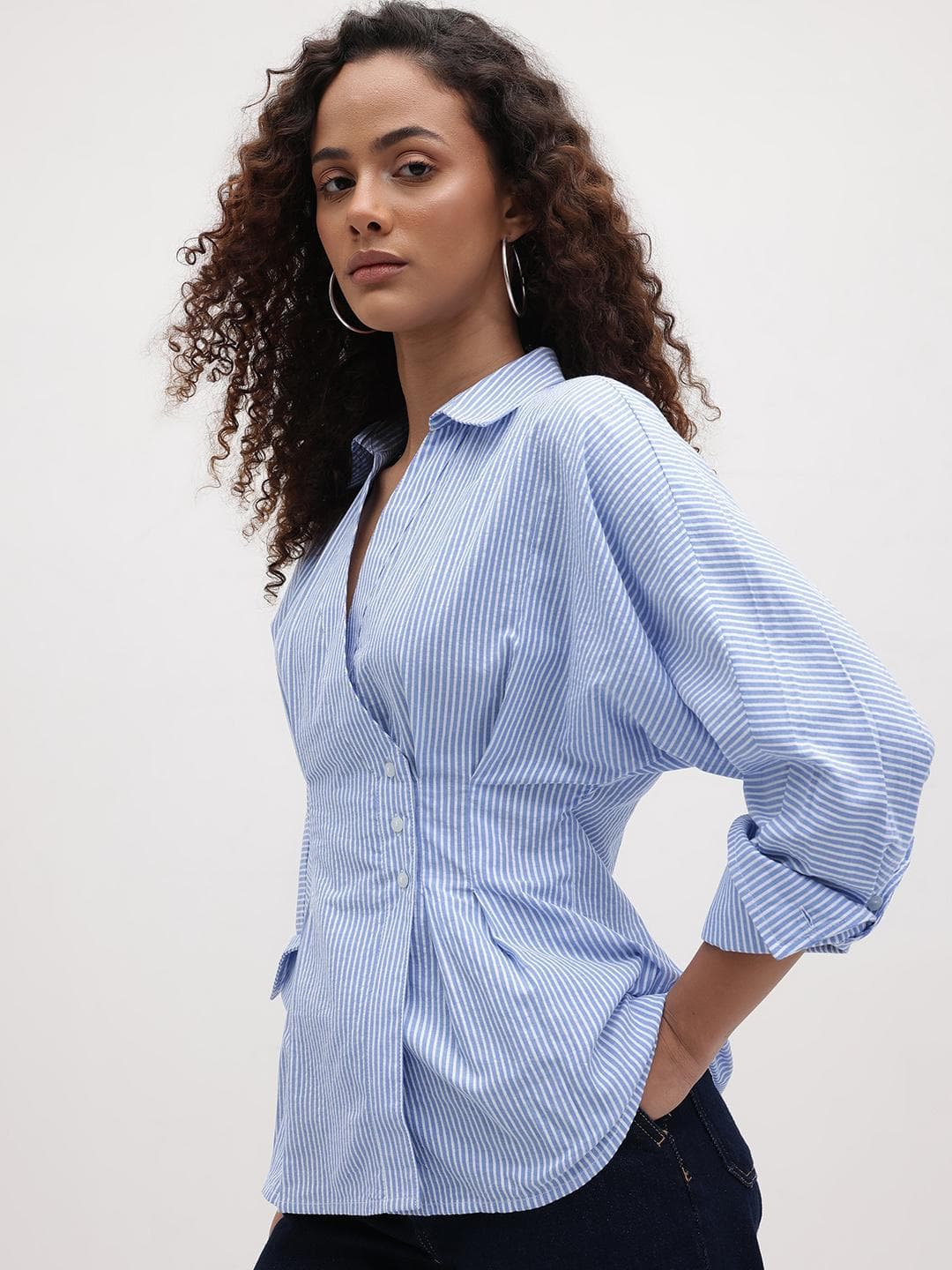 The Roadster Life Co. Striped Seersucker Casual Shirt