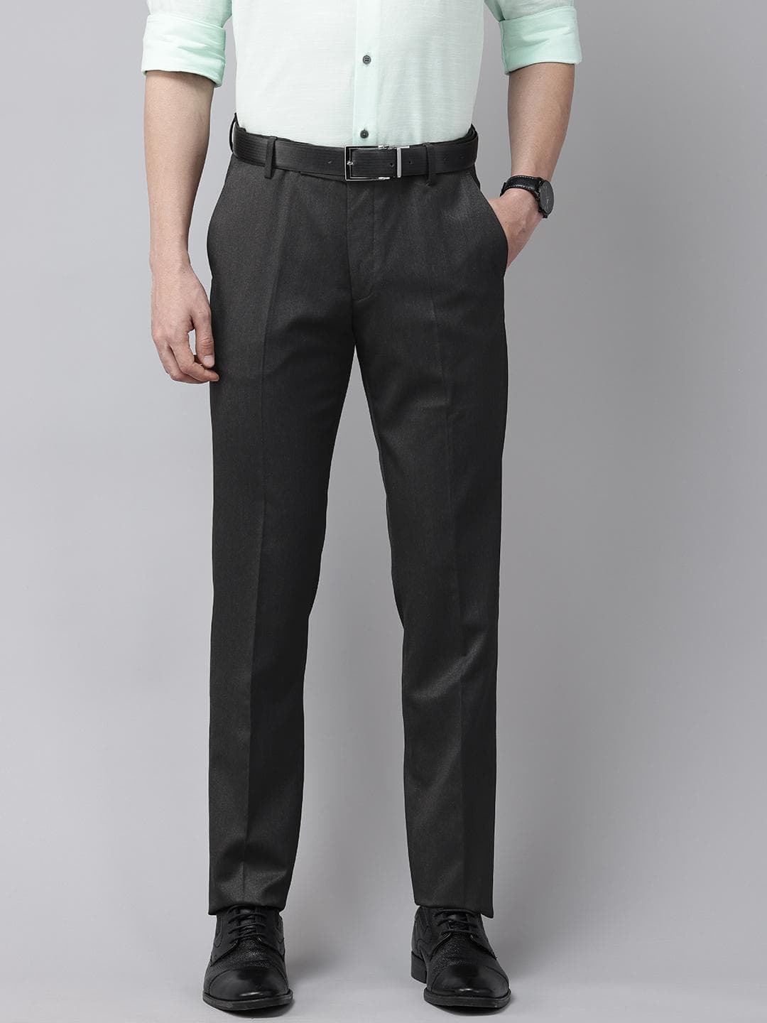 Arrow Men Hudson Tailored Fit Formal Trousers
