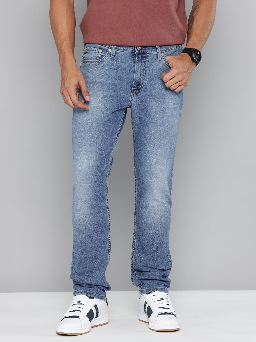 Levis Men 511 Slim Fit Light Fade Stretchable Jeans