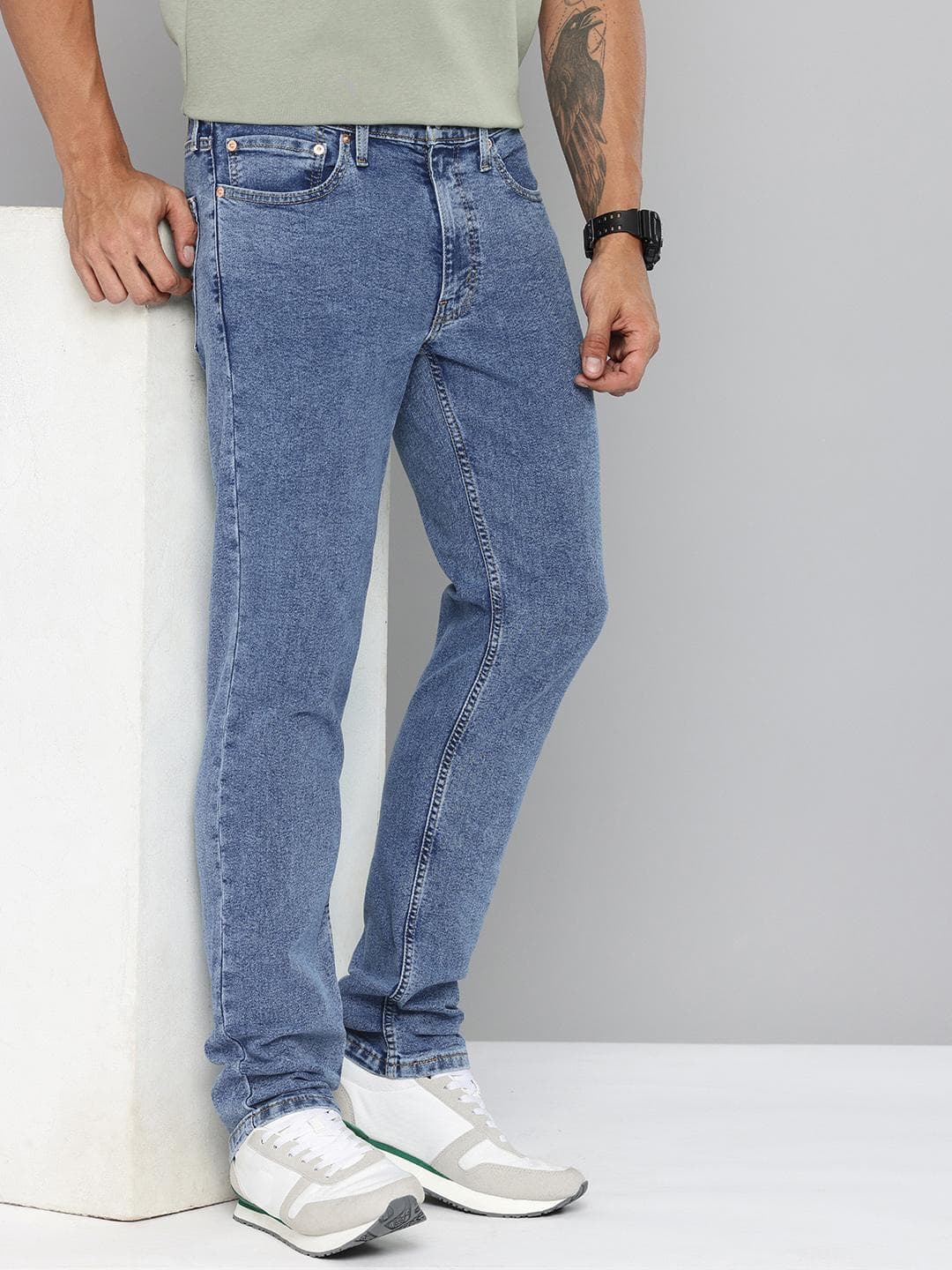 Levis Men 511 Slim Fit Heavy Fade Stretchable Jeans