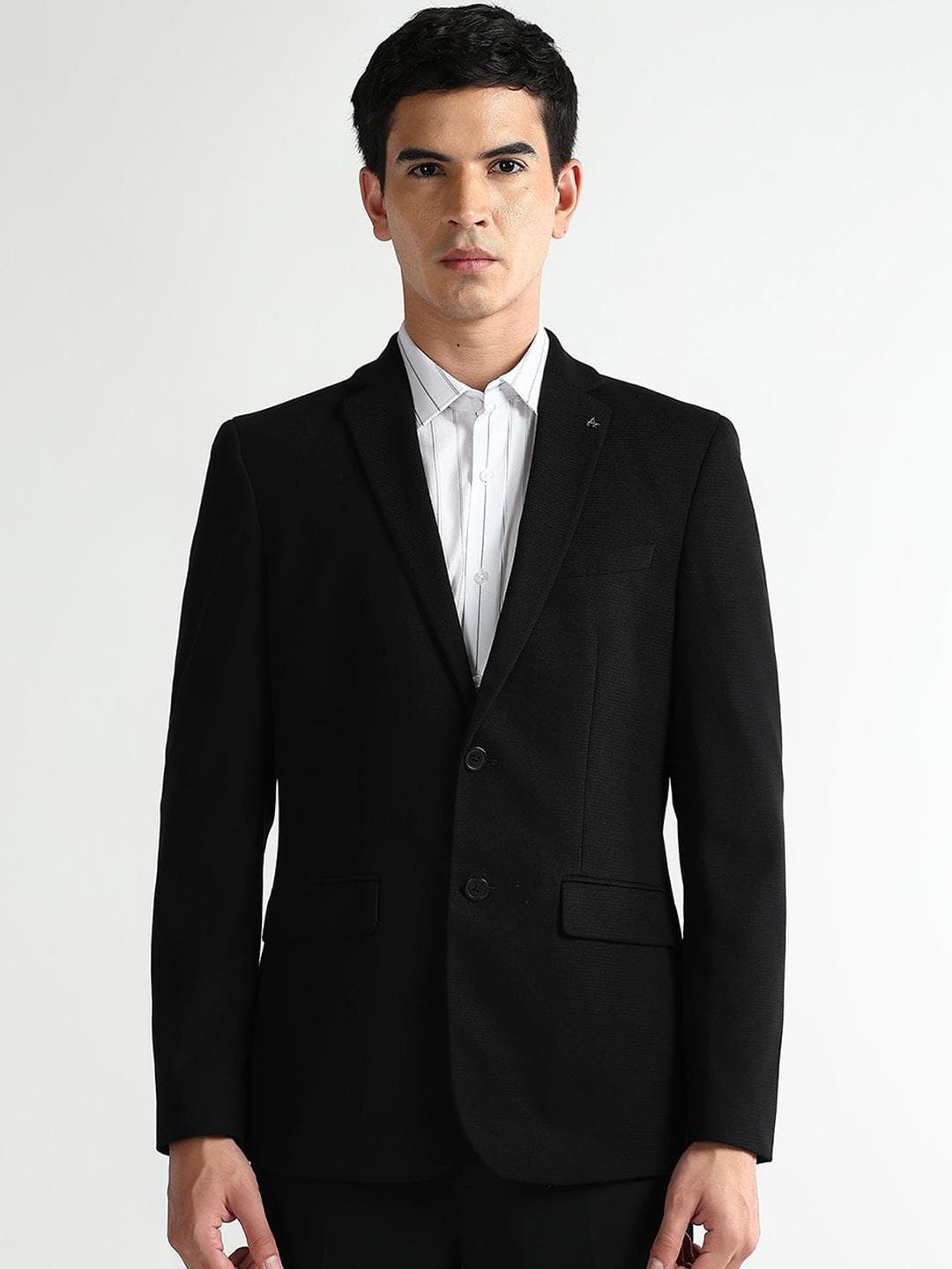 Arrow Slim-Fit Notched Lapel Collar Single Breasted Formal Blazer