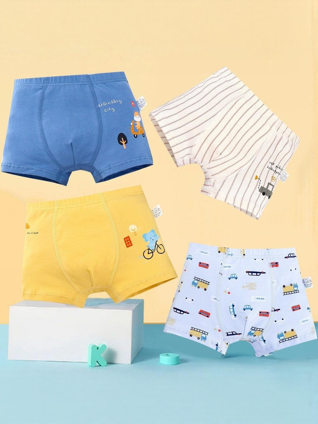 Buy ASJAR Boy Pack Of 2 Soft Cotton Boy Shorts - - Apparel for Boys