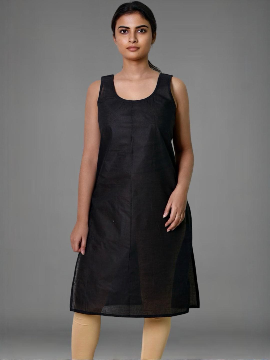 myplusfashion Women Cotton Long Camisole