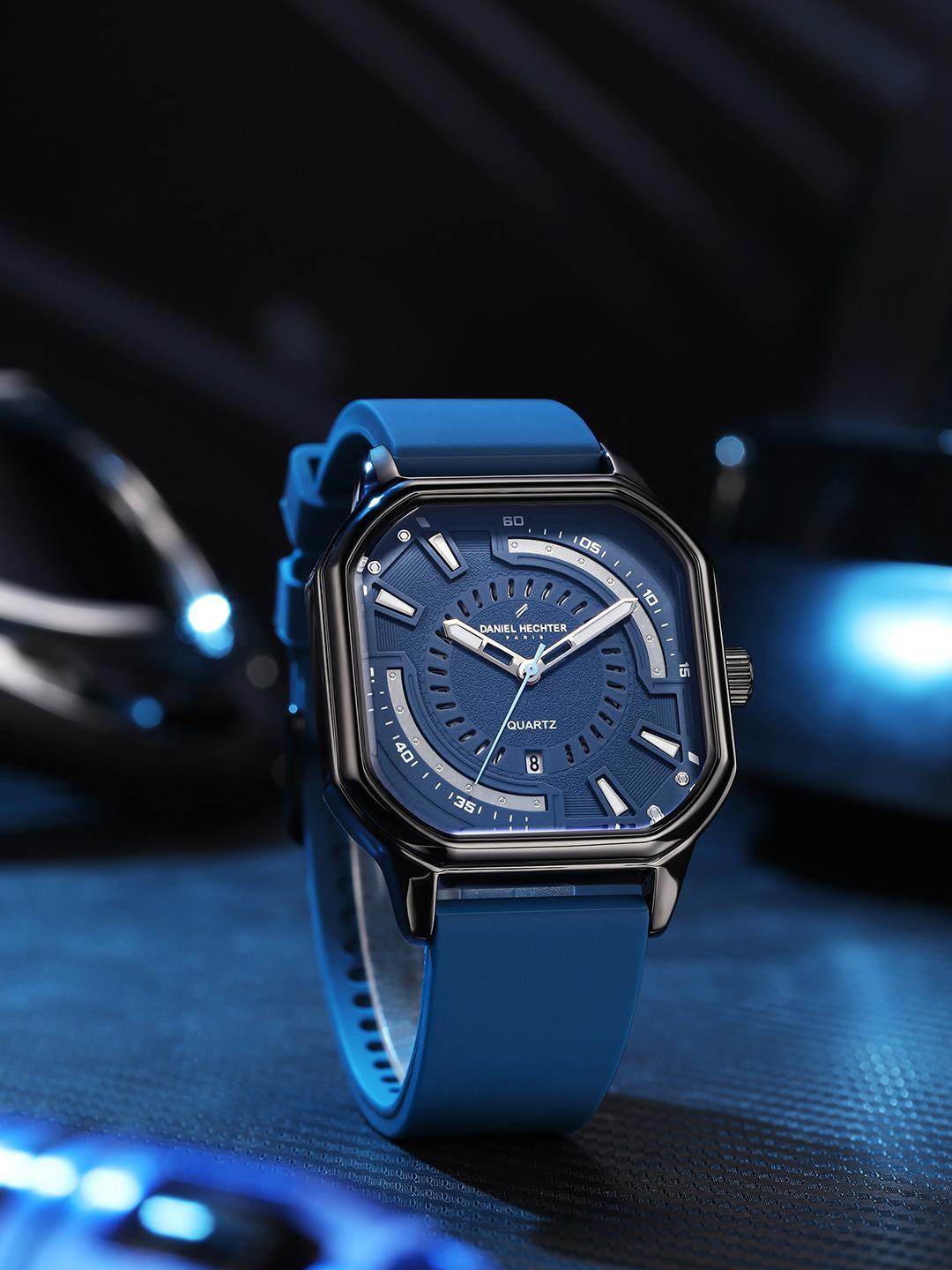 Buy Daniel Hechter Paris Rivoli Men Rectangular Dial & Straps Analogue Watch DHM1003 05 - - Accessories for Men