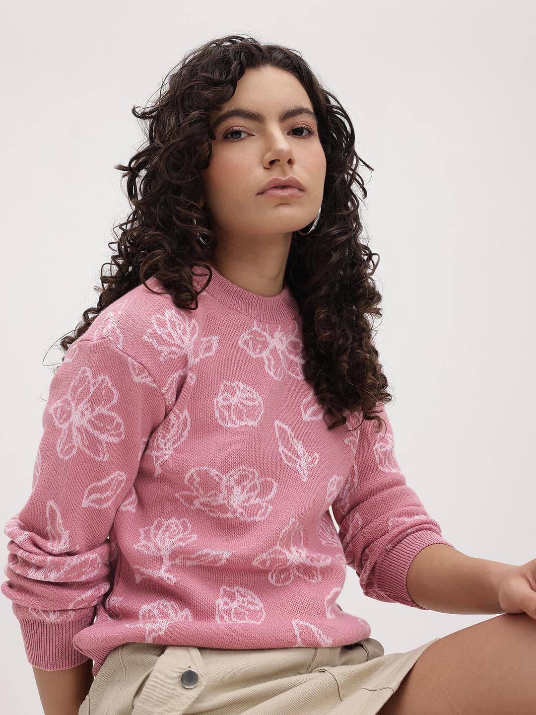 The Roadster Life Co. Floral Design Pullover