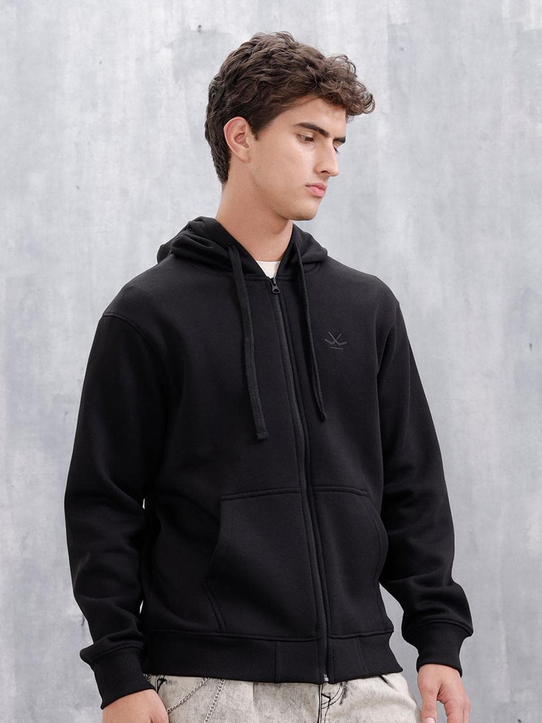 WROGN Men Hooded Sweatshirt
