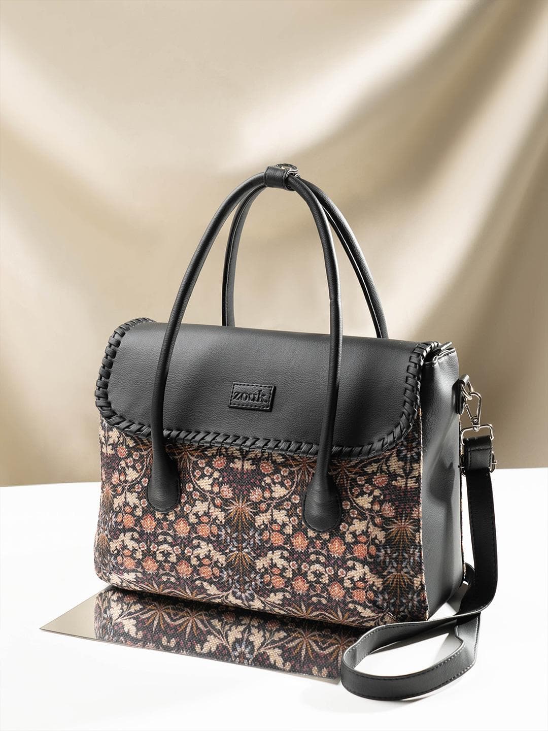 Buy ZOUK Floral Structured Handheld Bag - - Accessories for Women
