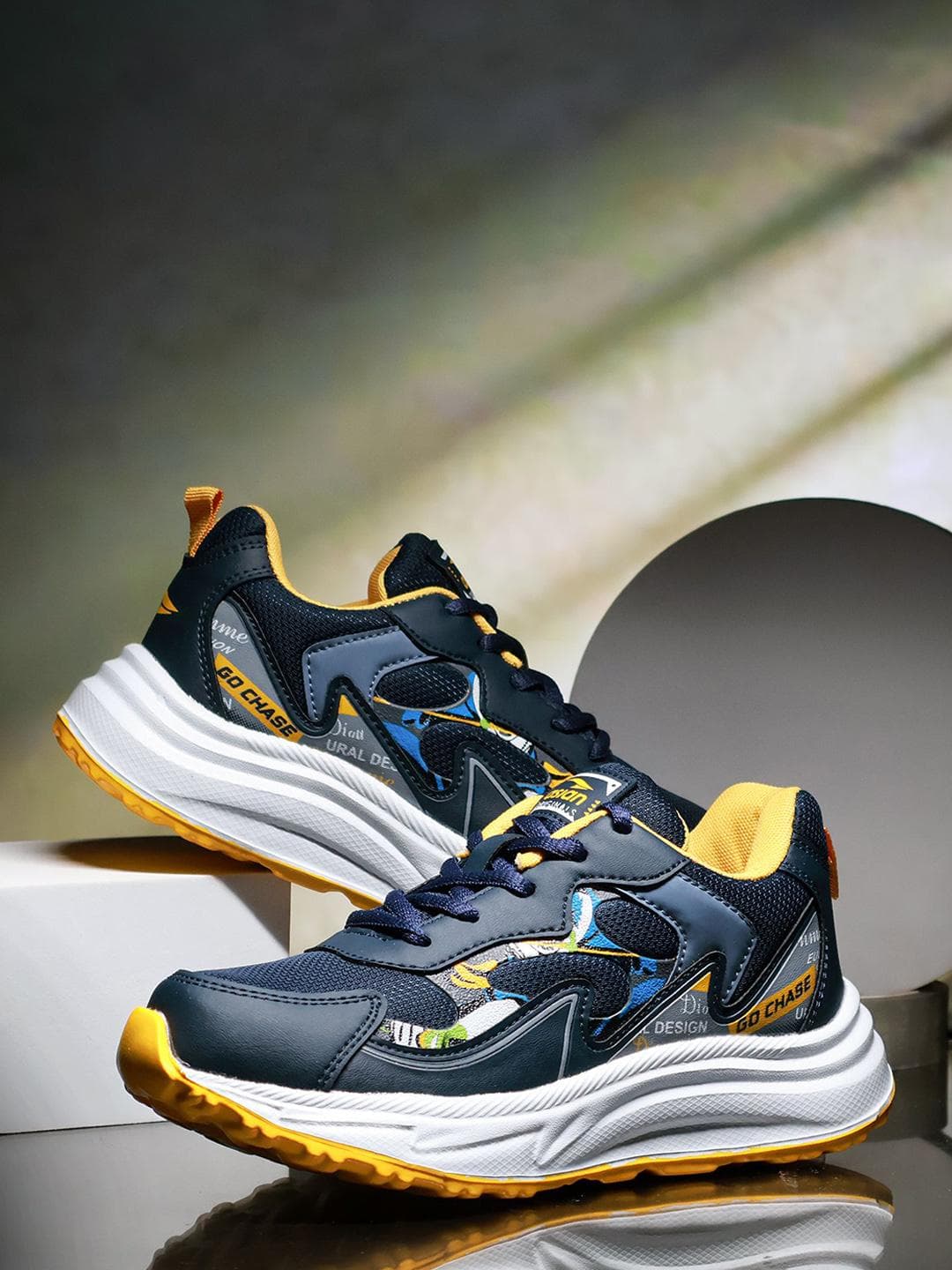 ASIAN Kids Colourblocked Running Lace-Ups Sports Shoes