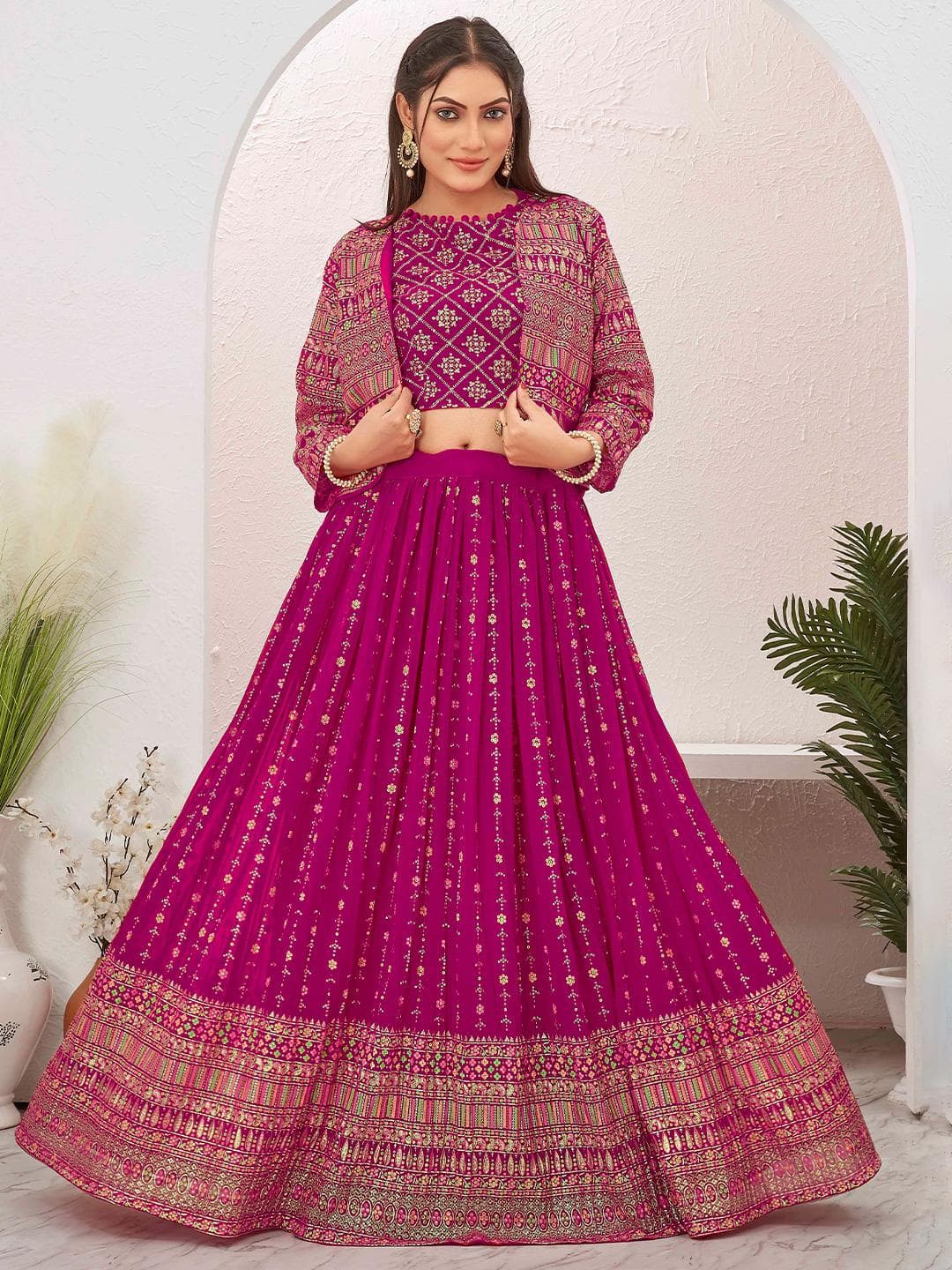 CHANSI Embroidered Ready to Wear Lehenga