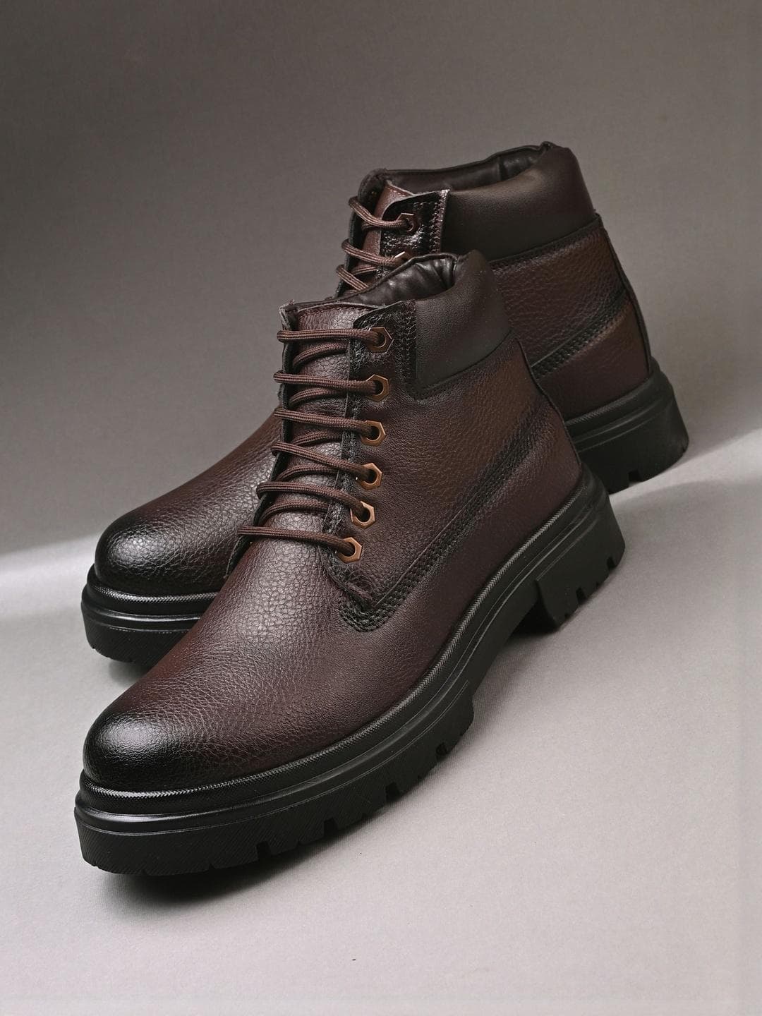 Roadster Men Brown Synthetic Leather Boots