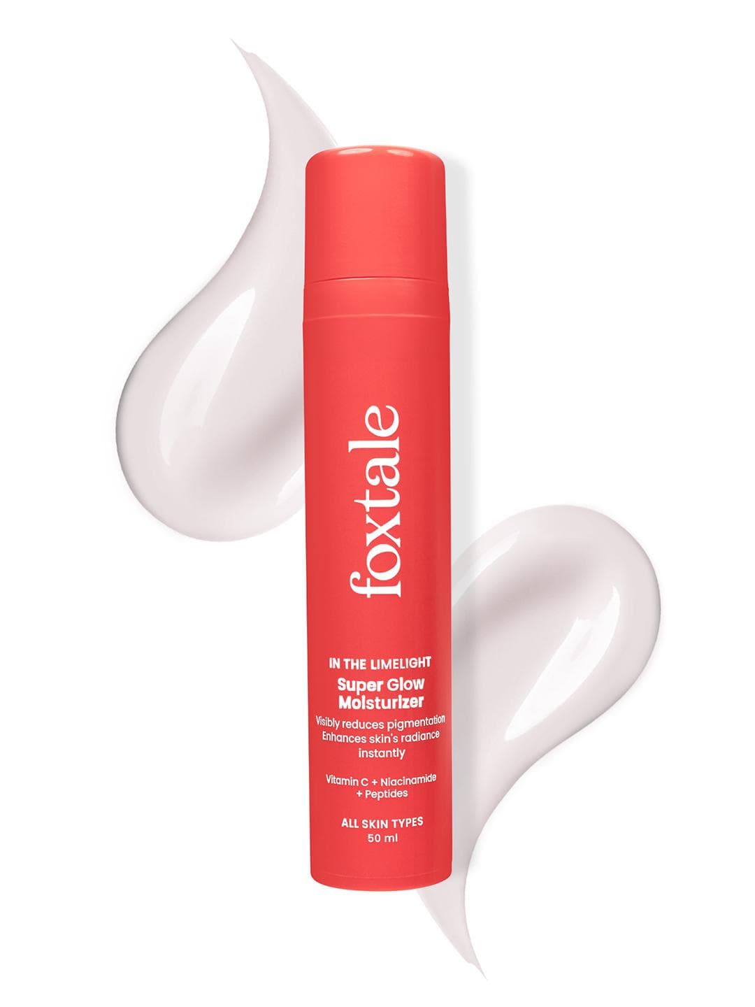Buy Foxtale Vitamin C Super Glow Moisturiser With Niacinamide & Peptides 50ml - - Personal Care for Unisex