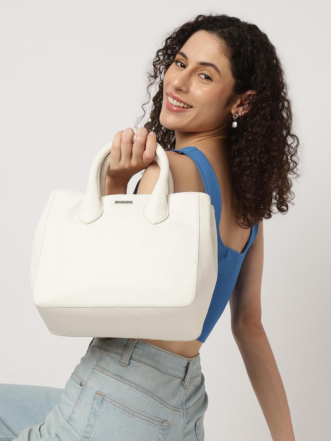 Fastrack Women Solid Satchel Bag