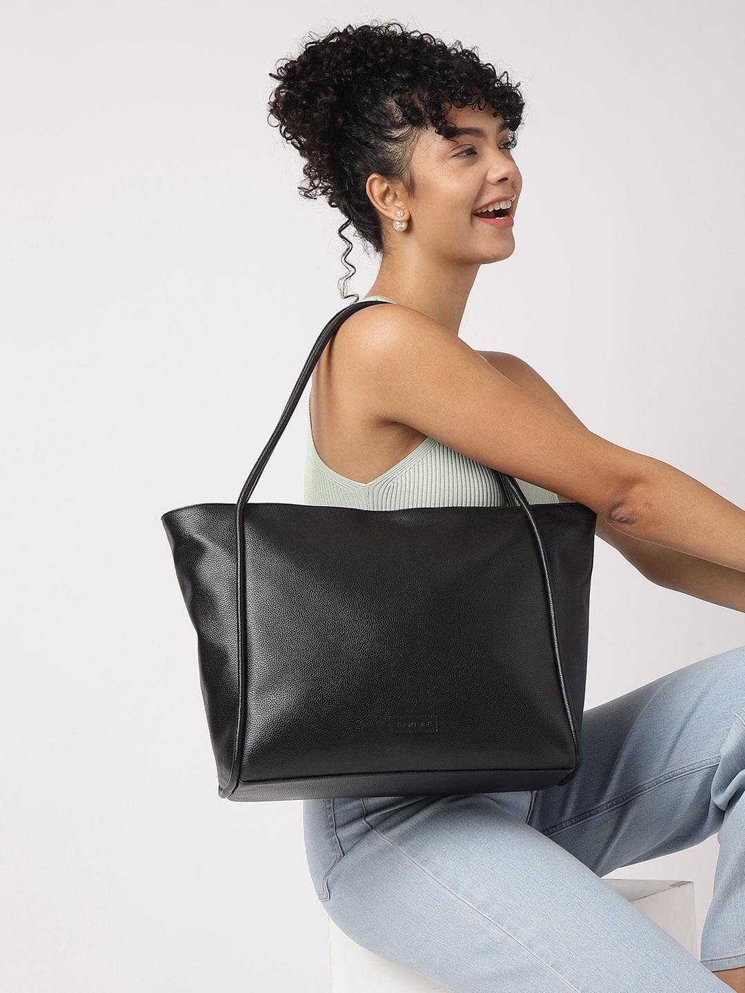 Buy Fastrack Structured Shoulder Bag With Laptop Sleeve Fits Upto 15