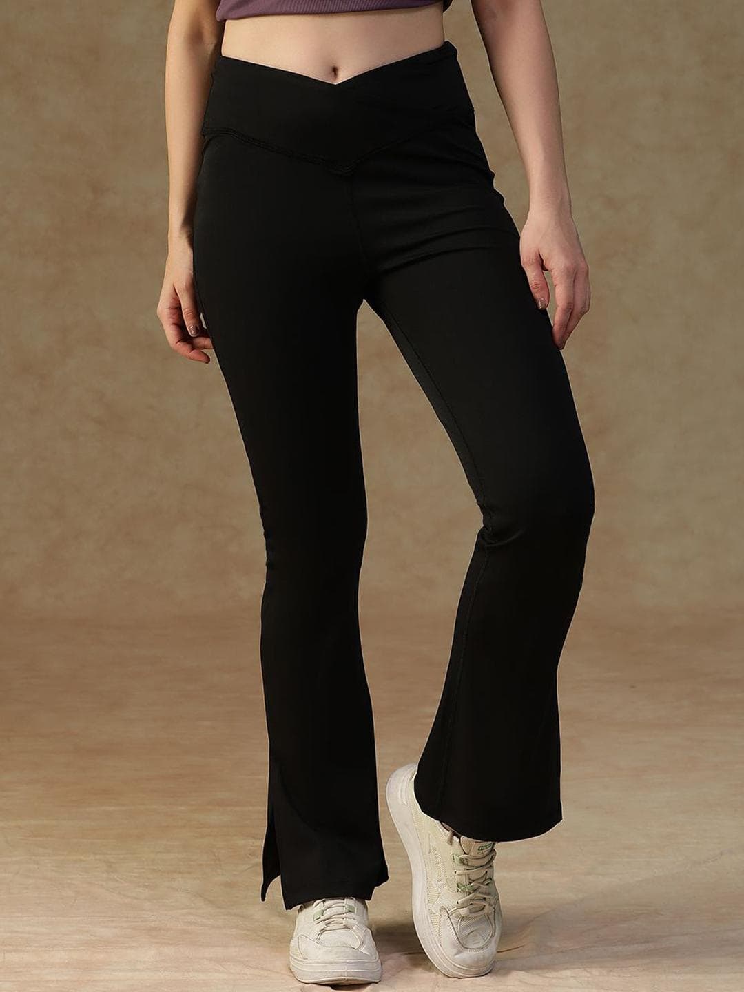 ATHLISIS Women Ankle Length Flared Yoga Pants