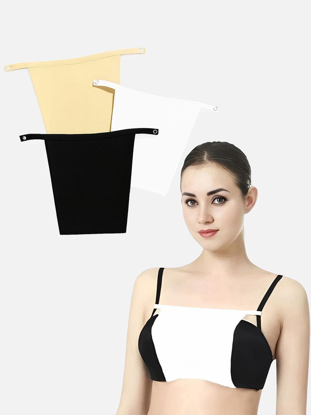 FIMS Pack Of 3 Clip On Camisoles