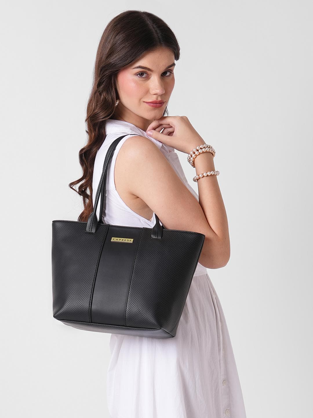 Caprese Nellie Textured Shoulder Bag