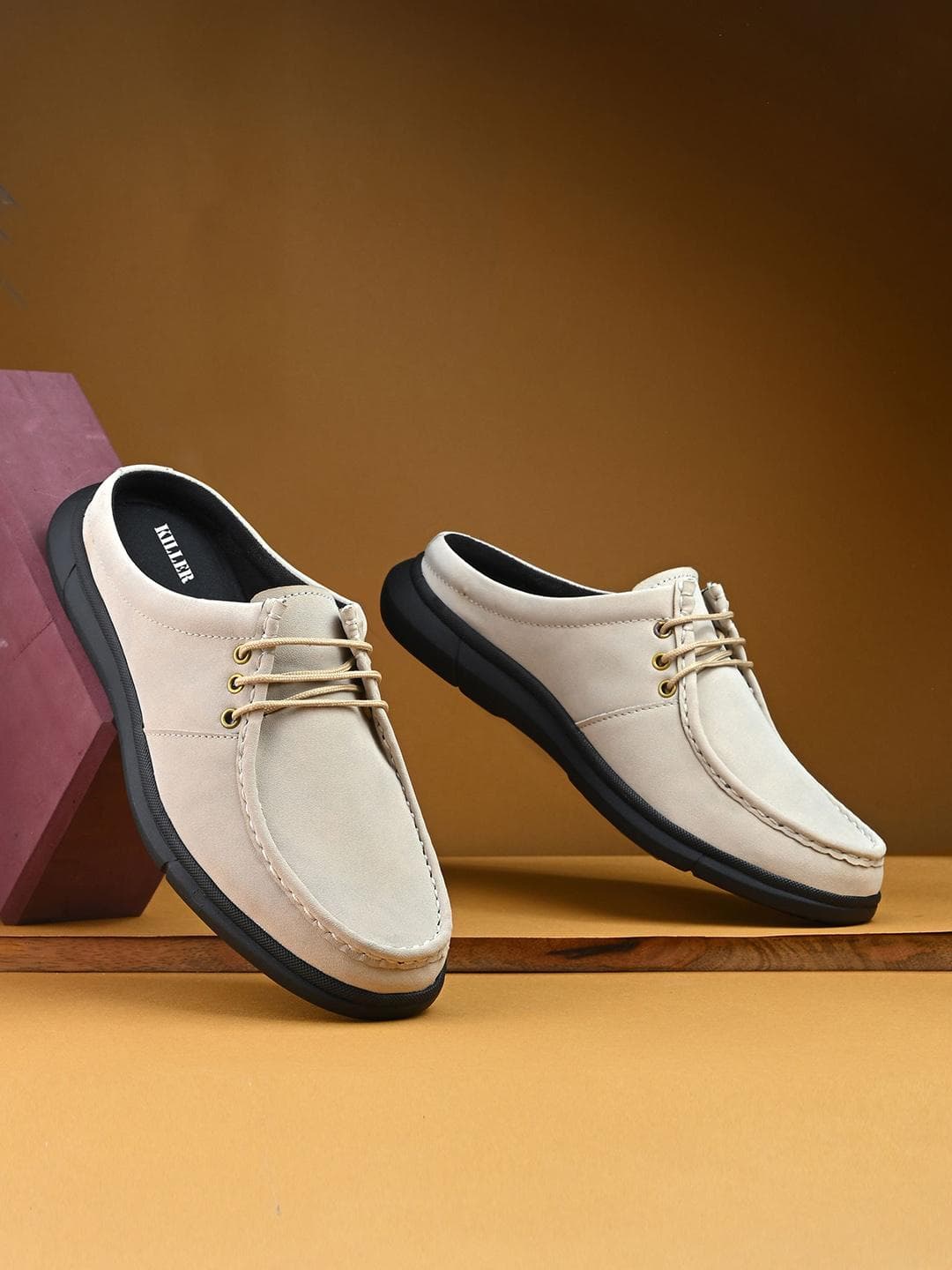 Killer Mens Casual Back Open Shoes with Cushioned Walking Support
