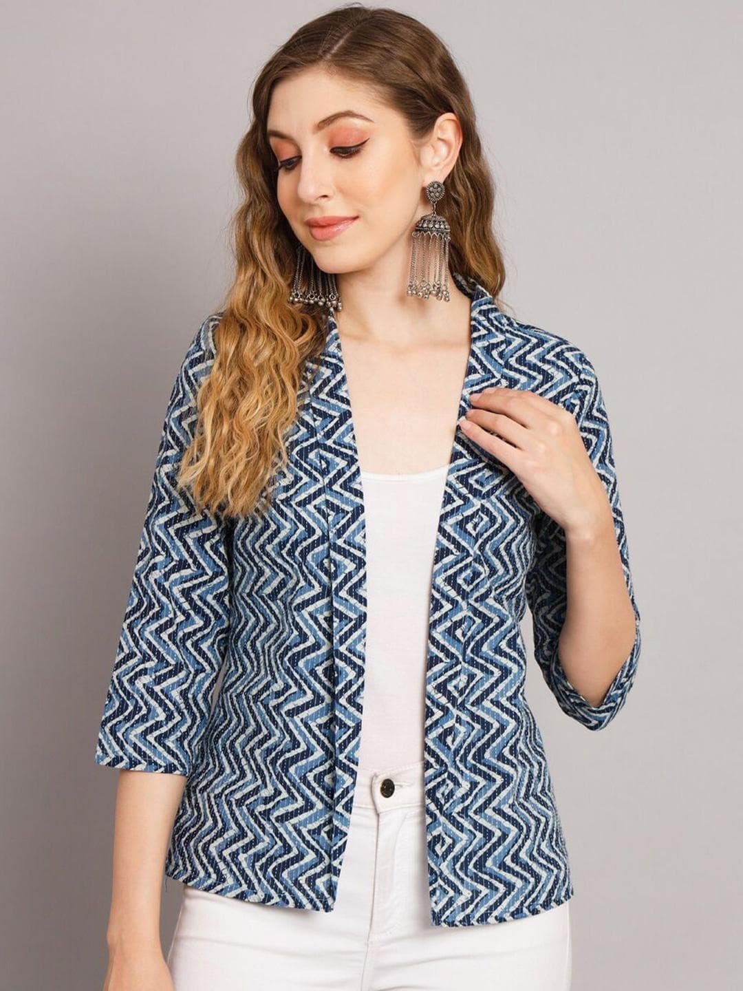 Sangria Women Printed Cotton Shrug