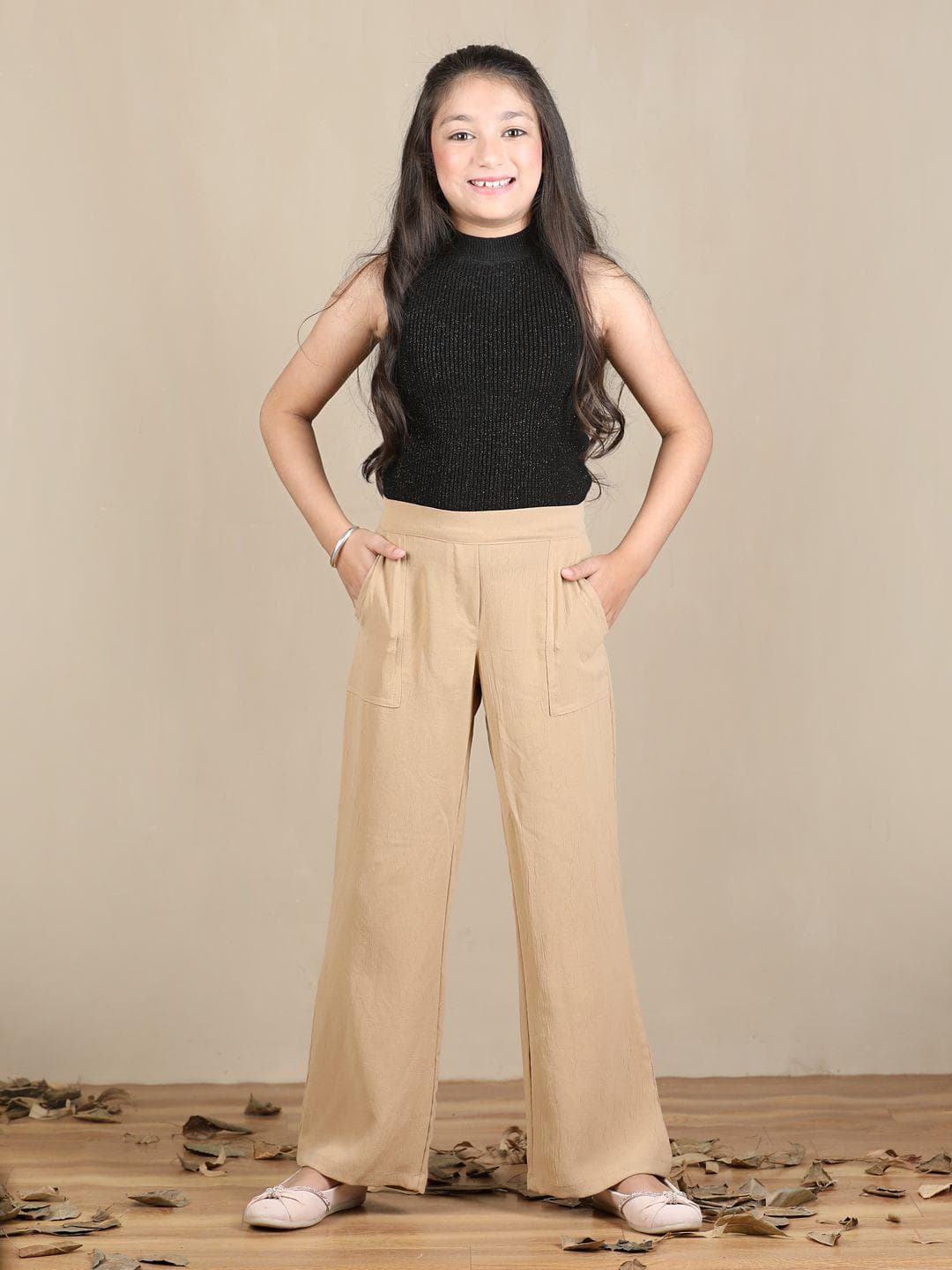 Cutiekins Girls Mid-Rise Regular Trousers