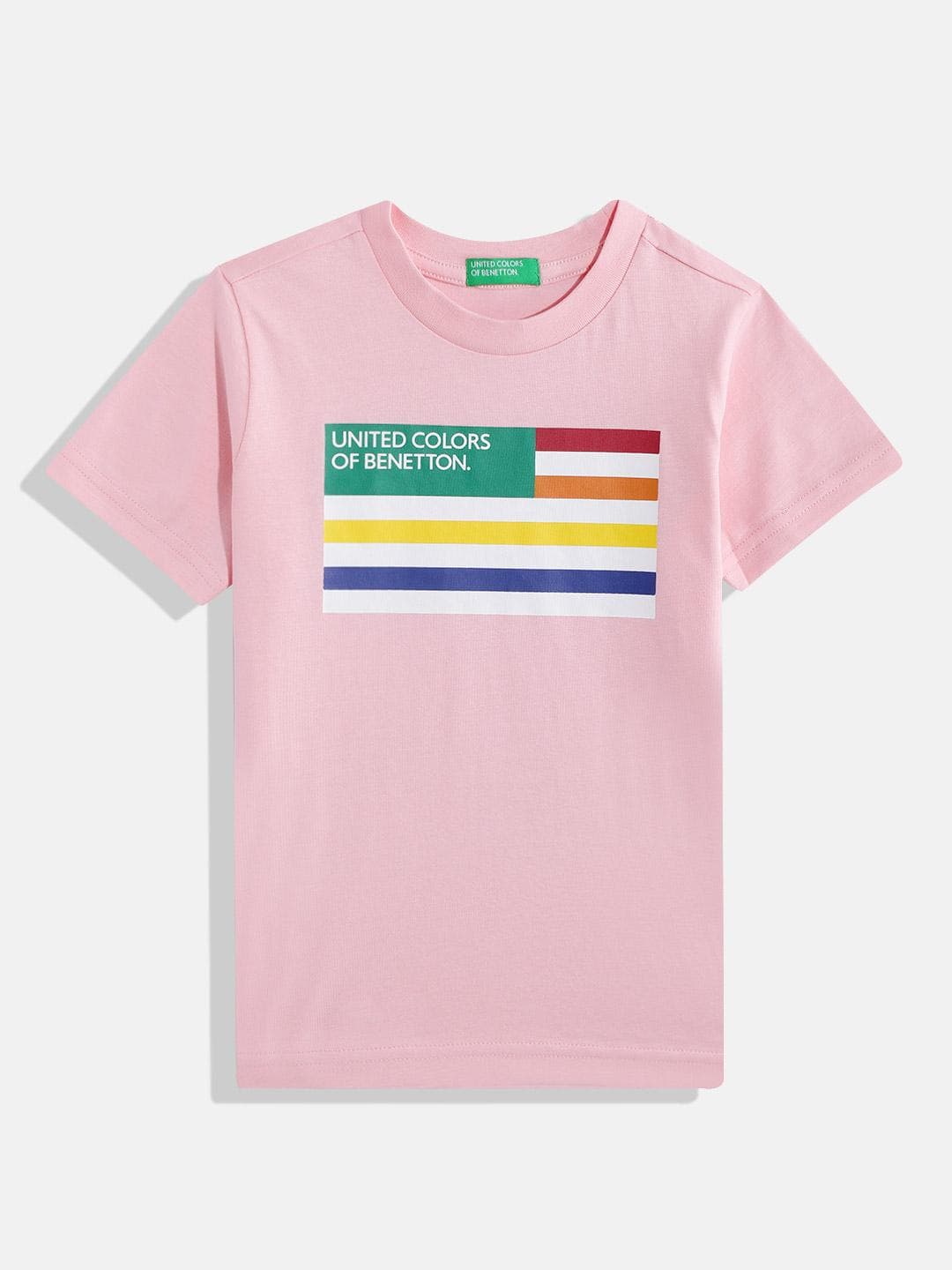 United Colors of Benetton Typography Printed Pure Cotton T-shirt