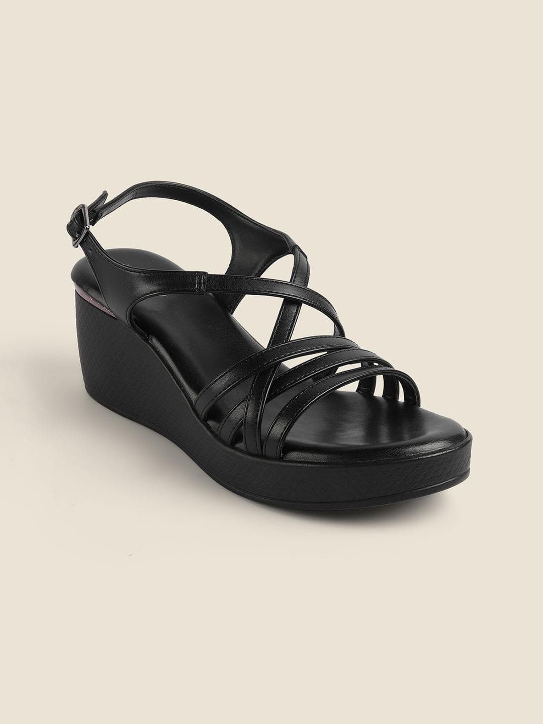 Metro Women Strappy Wedge Heel Sandals